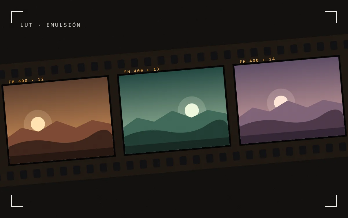 Emulsión: LUTs de película